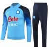 Sudadera De Entrenamiento Trajes SSC Napoli Quarter Zip 23-24 Azul - Hombre